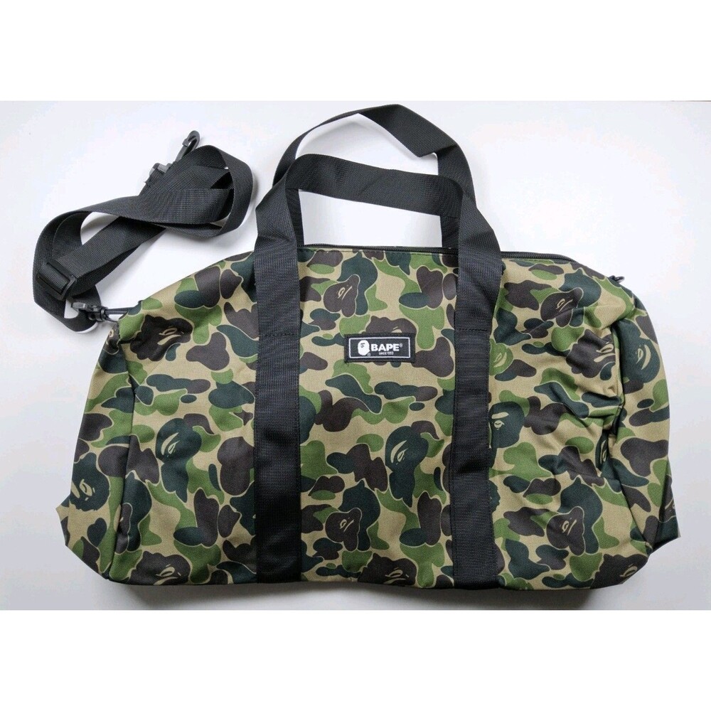 BAPE A Bathing Ape Duffle Bag Camo Green 2020 Spring Japanese Magazine Promo